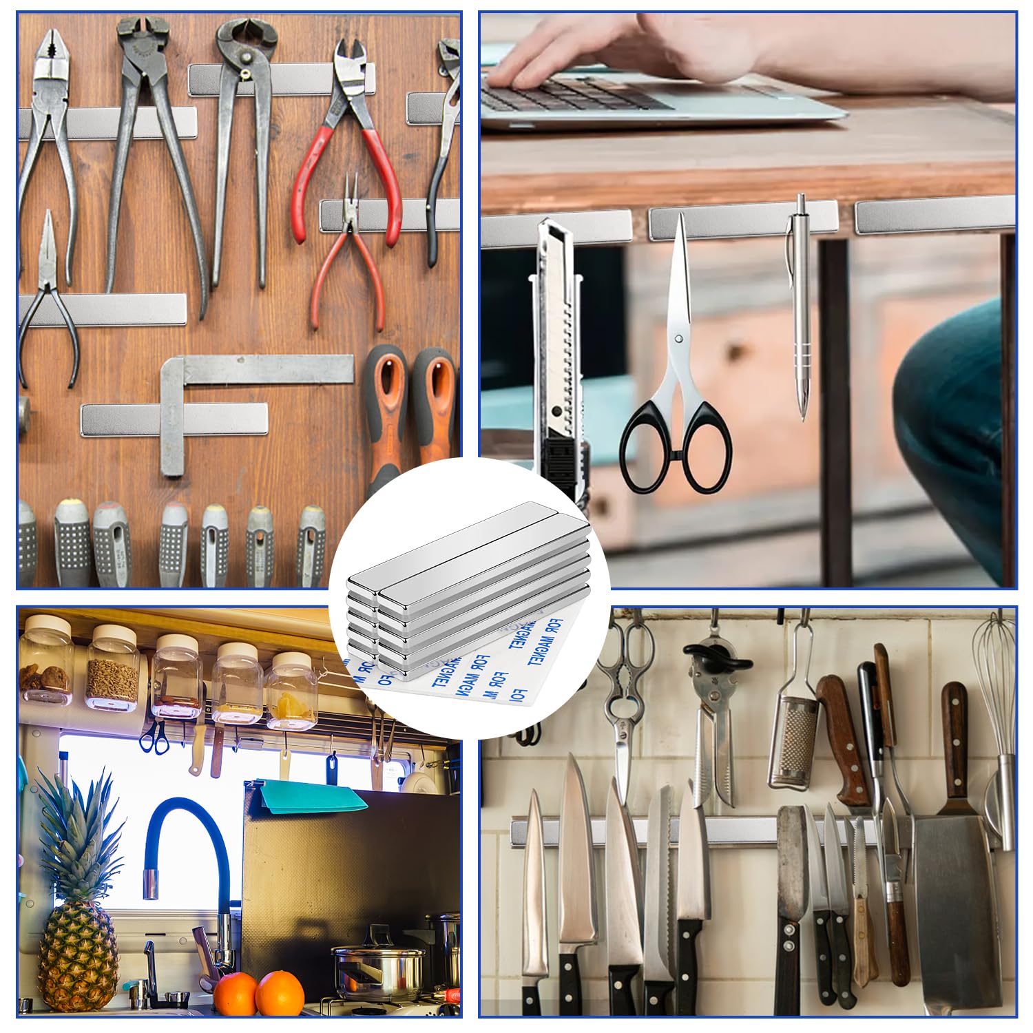 MIKEDE compact magnets ideal for space saving storage.