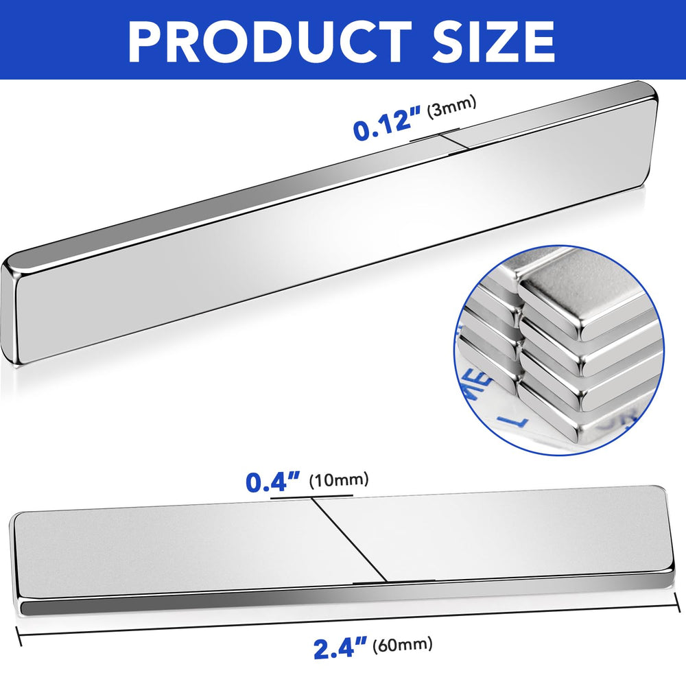 MIKEDE adhesive-backed magnet strip packaging with stickers.