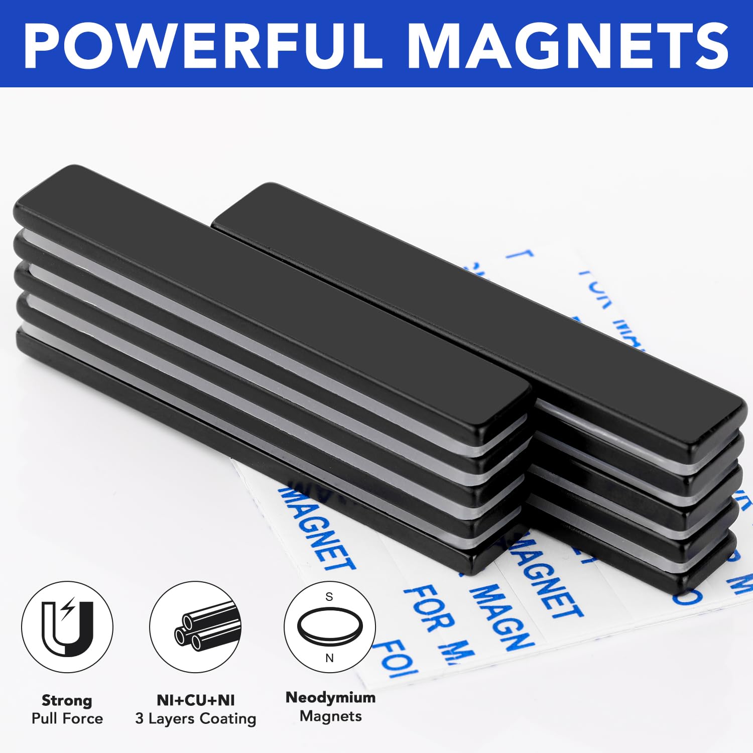 MIKEDE office magnet strip used on metal cabinet for notes