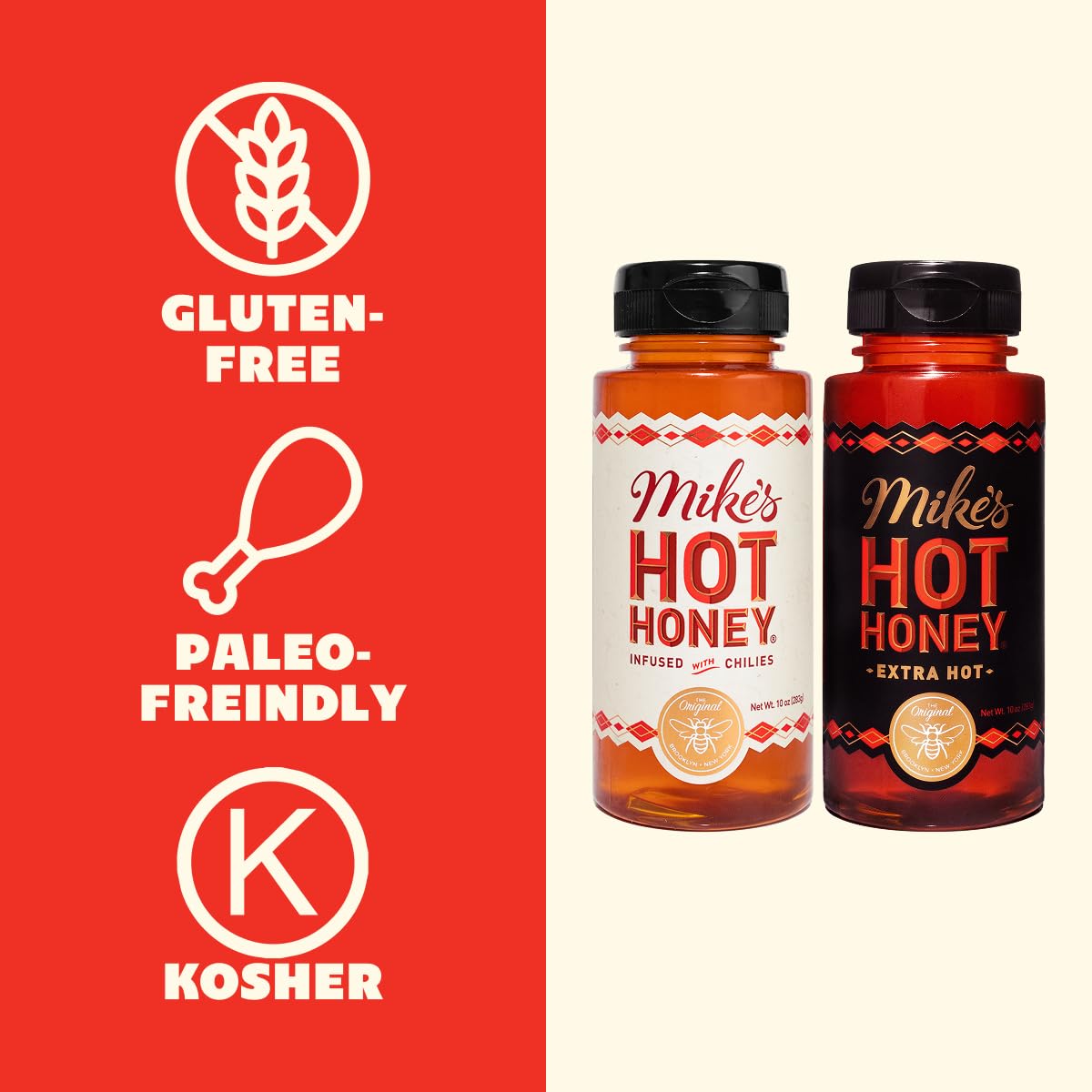 Two-pack display shows value and convenience for Mike's Hot Honey