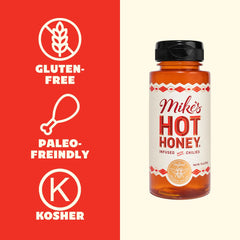 Pizza topped with Mike's Hot Honey for a sweet-heat finish.