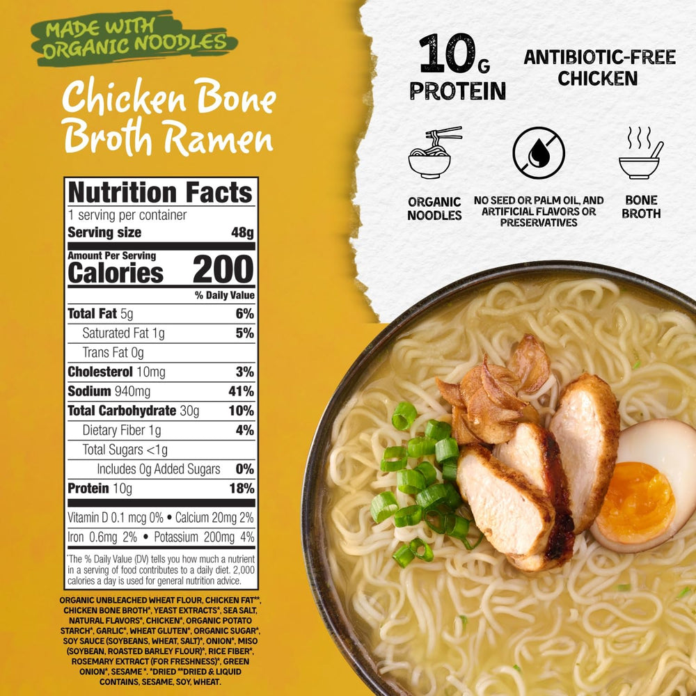 Mike's Mighty Good ramen cup with steamed organic noodles for wholesome bowls