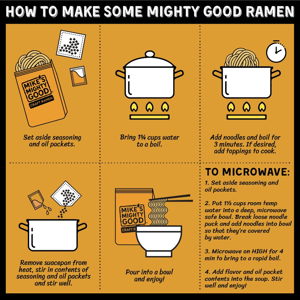 Mike's Mighty Good seven-pack 2-2oz bags for convenient meals