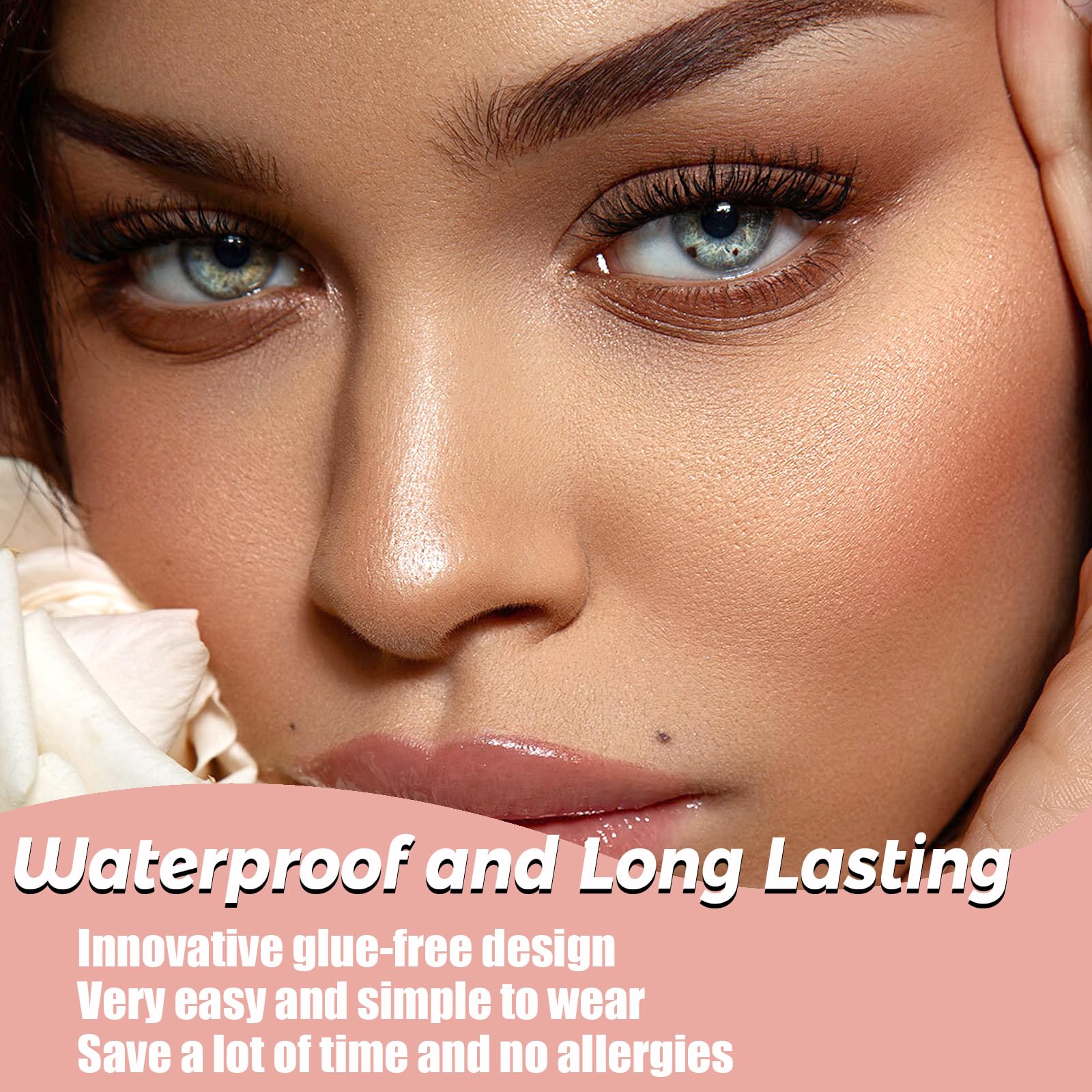 MIKIWI self-adhesive soft-volume lashes add subtle drama from morning to night.