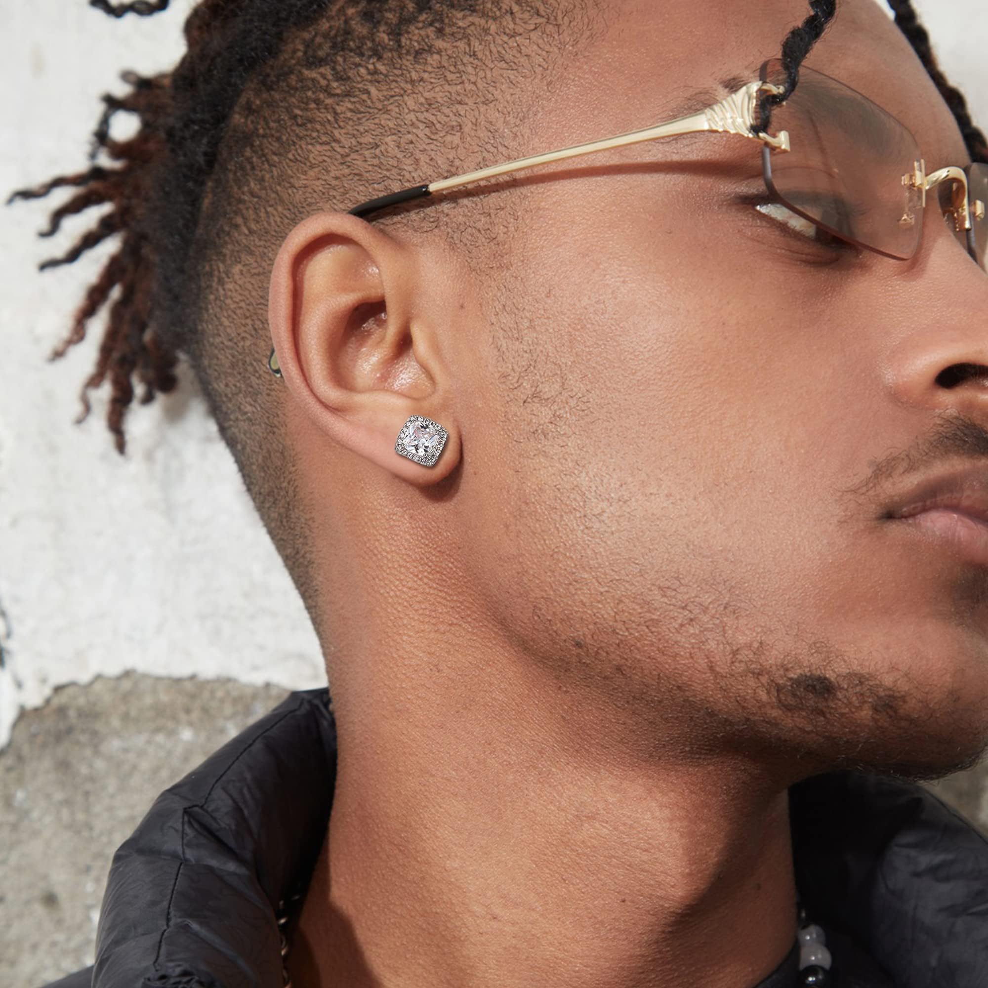 Milacolato hypoallergenic silver post earrings protect sensitive ears during long wear.