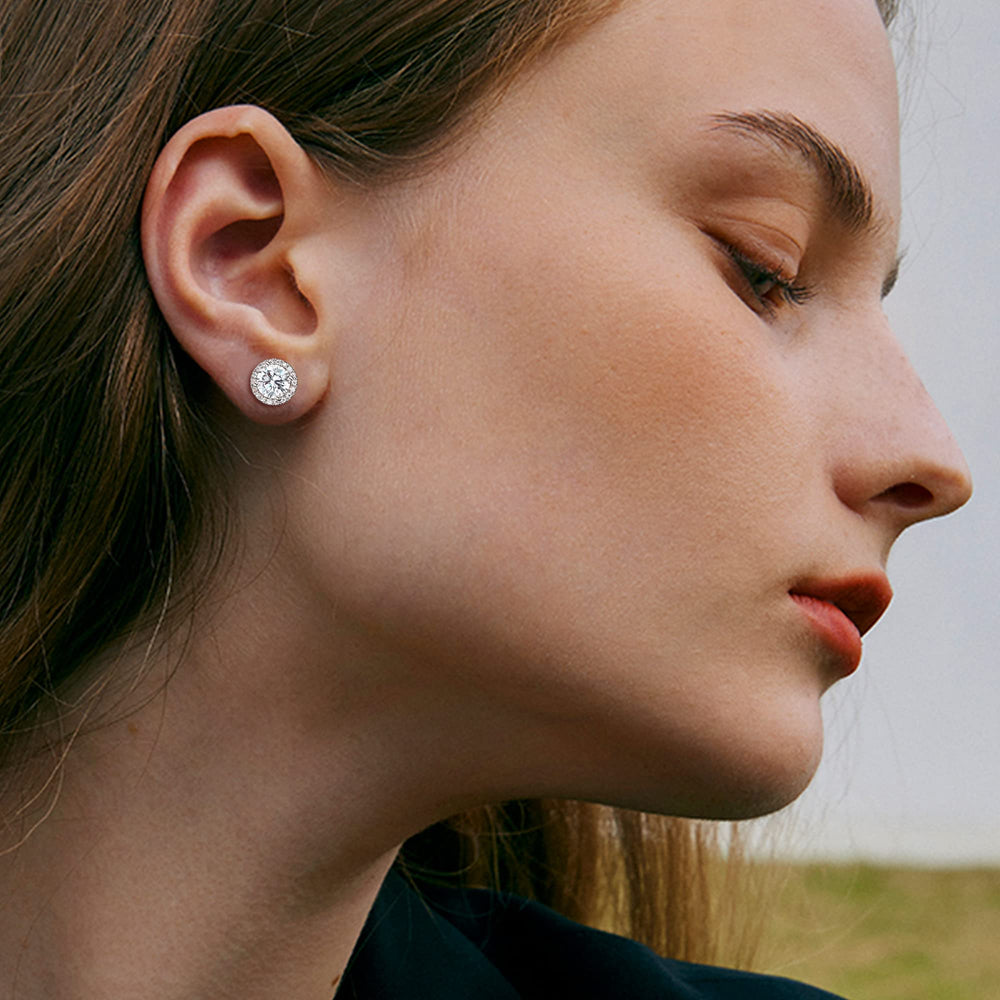 Milacolato S925 stud earrings with a 10mm post offer comfortable hypoallergenic wear.