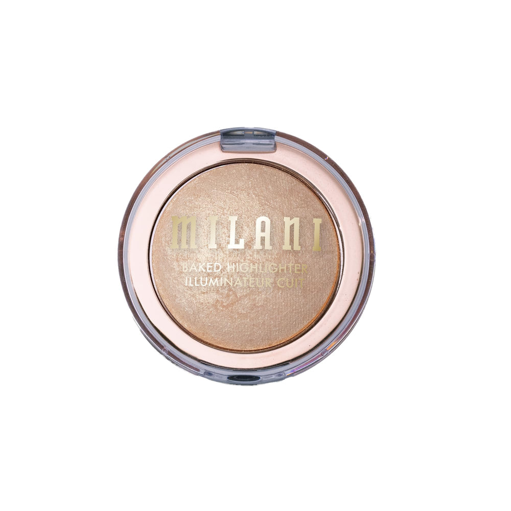 Milani Baked Highlighter Italian-made product inspired by terracotta tiles for premium finish.