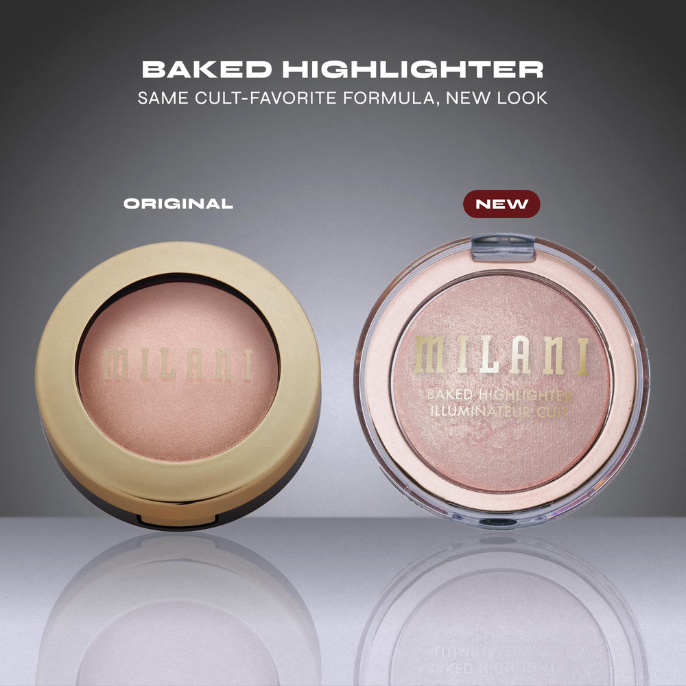 Milani Baked Highlighter cruelty-free formula suitable for oil-free wear.