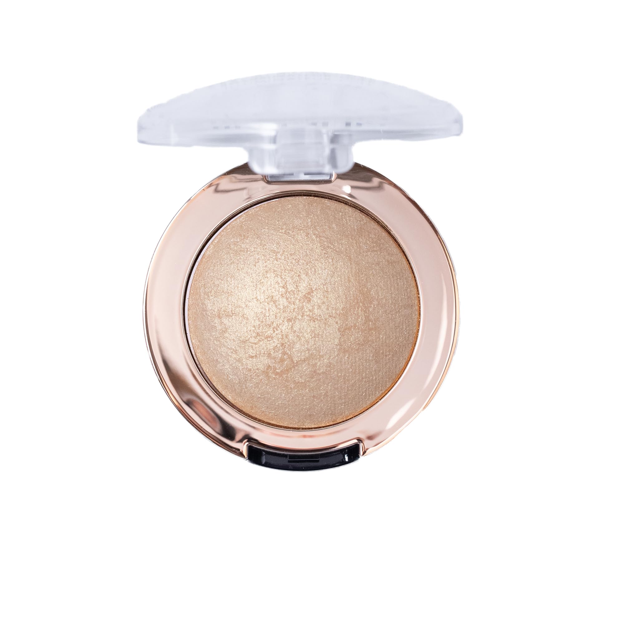 Milani Baked Highlighter with multi-tonal powders creates seamless, buildable luminosity.