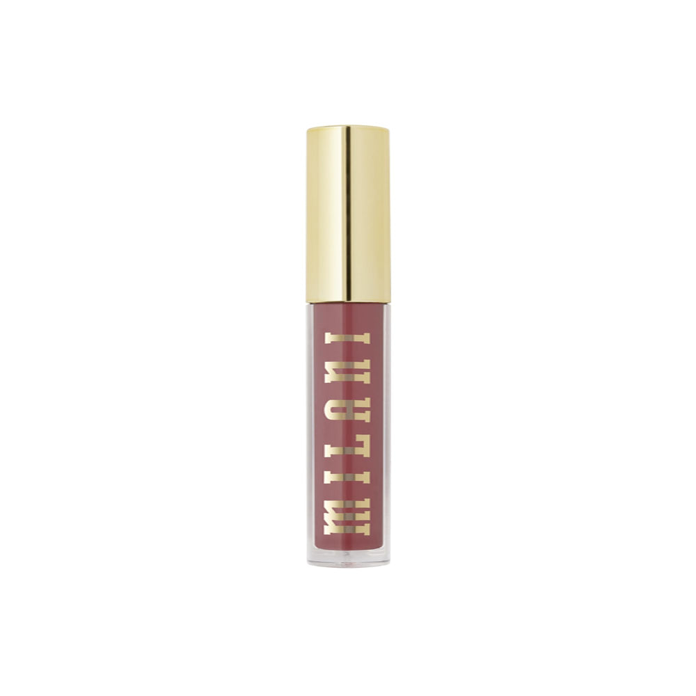 Milani Keep It Full lip swatch on lips for sheer color