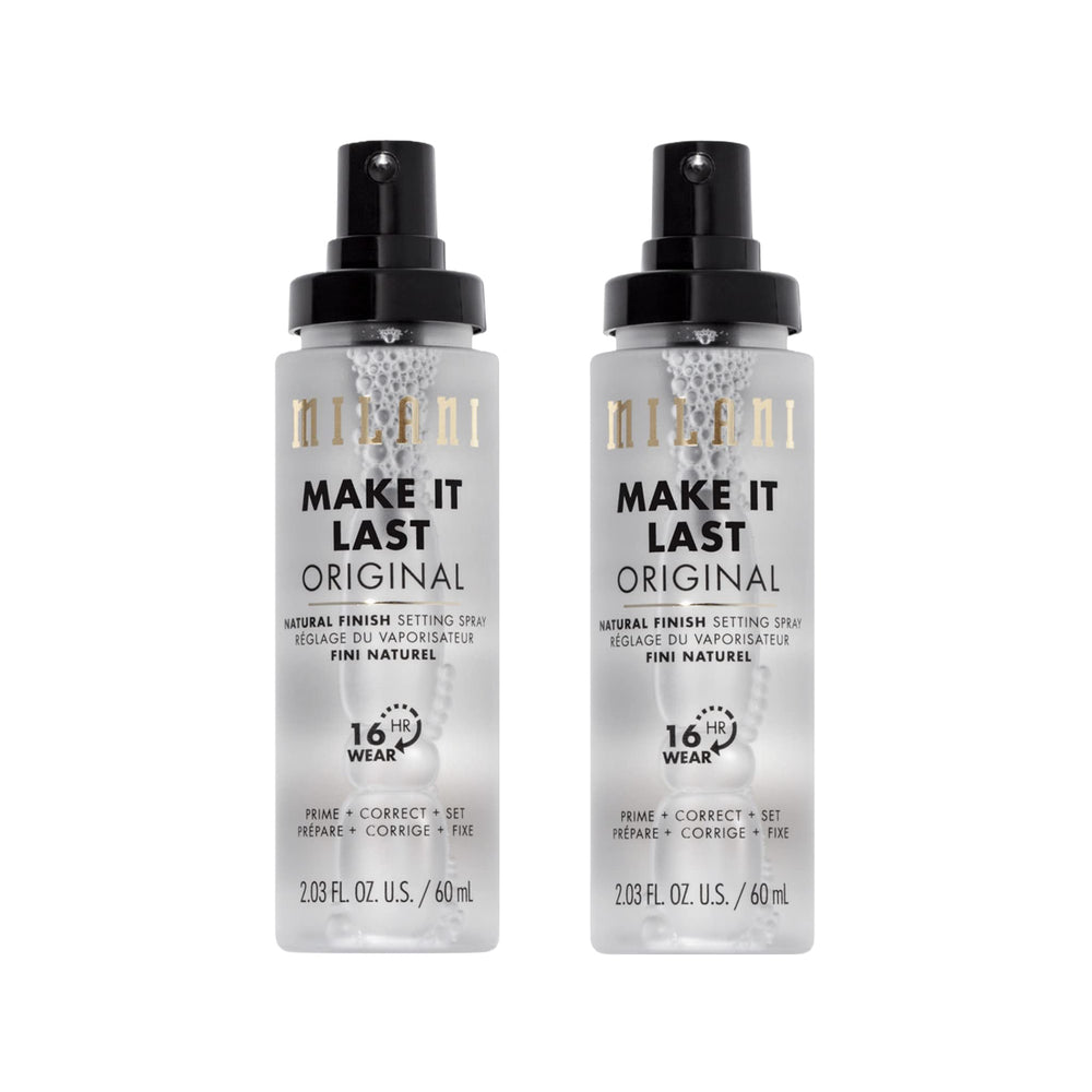 Milani Make It Last bottle front view for natural finish and hydration.