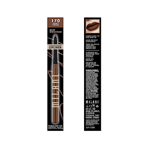 Milani Understatement Lip Liner Saucy Toffee retractable pencil for easy one stroke application