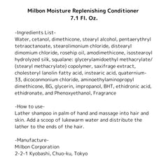 Milbon Moisture Replenishing Conditioner texture closeup suggesting weightless hydration and detangling