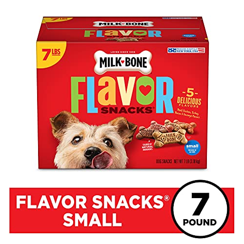 Milk-Bone Flavor Snacks chicken biscuits close-up, ideal daily reward for small dogs