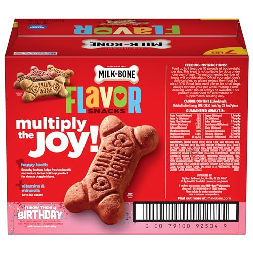 Milk-Bone Flavor Snacks turkey biscuits close-up, savory treat for small dogs