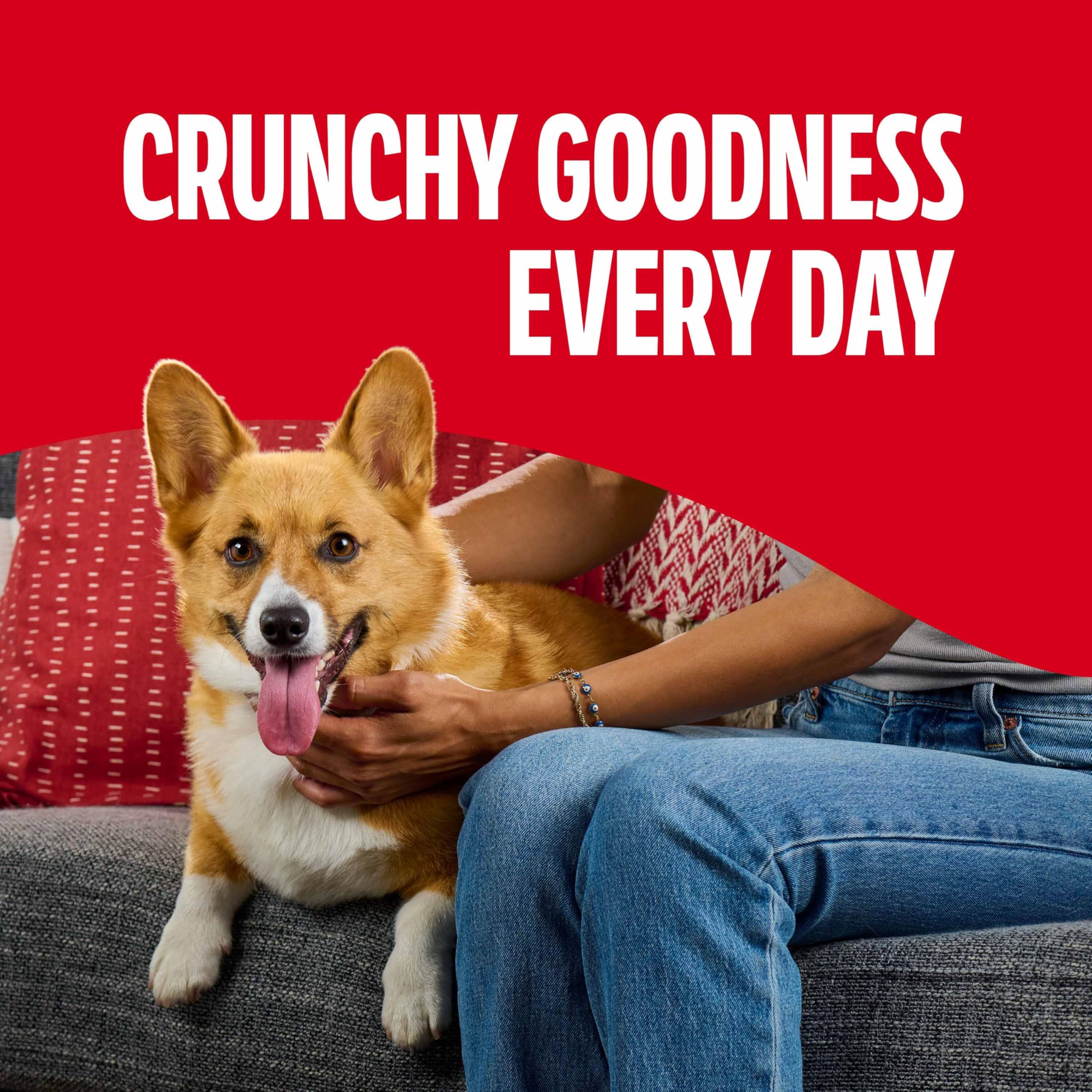 Milk-Bone Minis Flavor Snacks feature 12 vitamins and minerals for daily support.