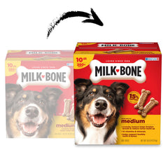 Milk-Bone Original biscuits close-up highlighting crunchy texture for chewing satisfaction.