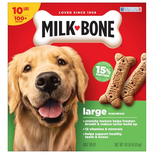 Milk-Bone Original large-dog biscuits shown for daily use with large breeds.