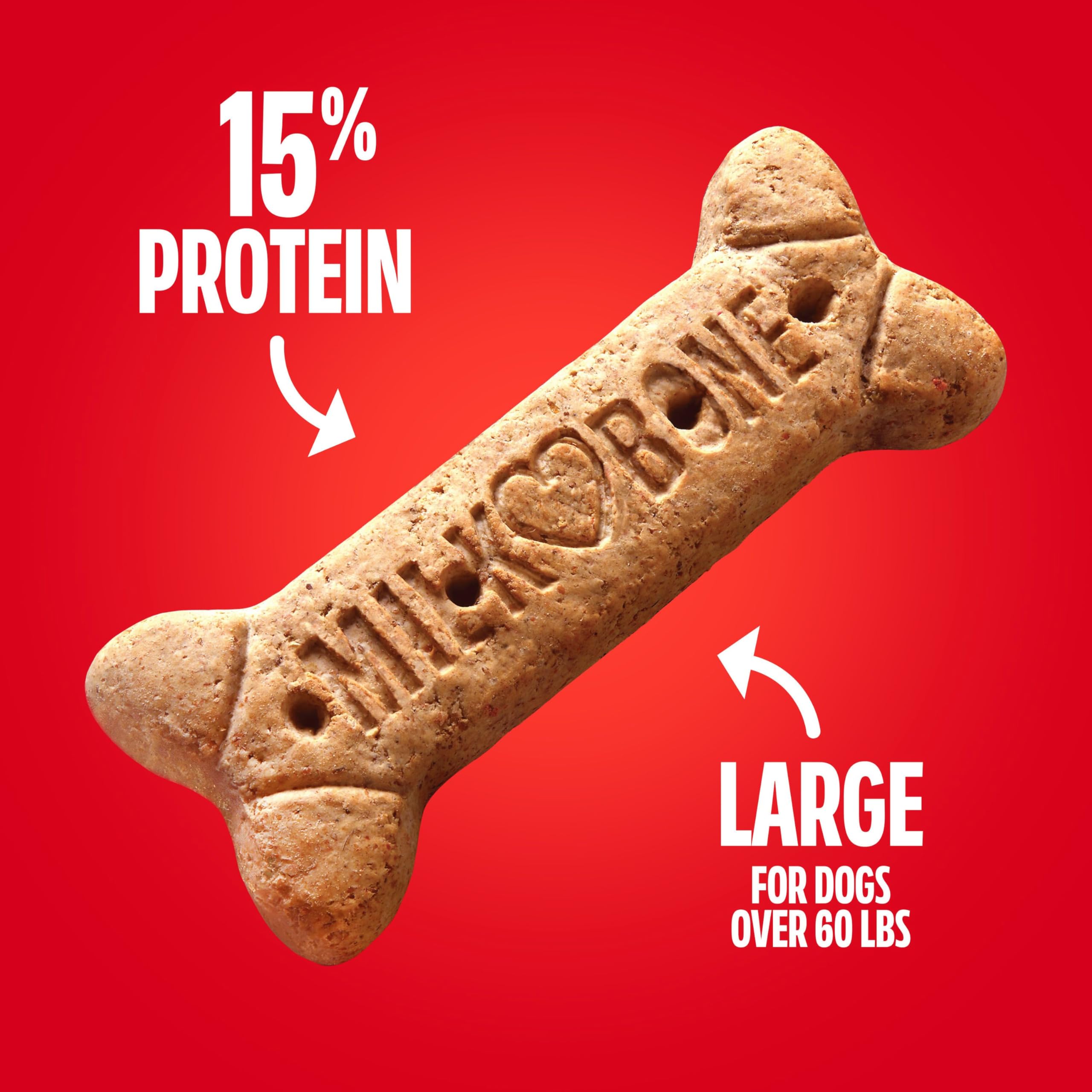 Milk-Bone Original packaging on Buffalo, USA production shelf.