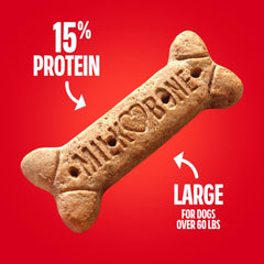 Milk-Bone Original packaging on Buffalo, USA production shelf.