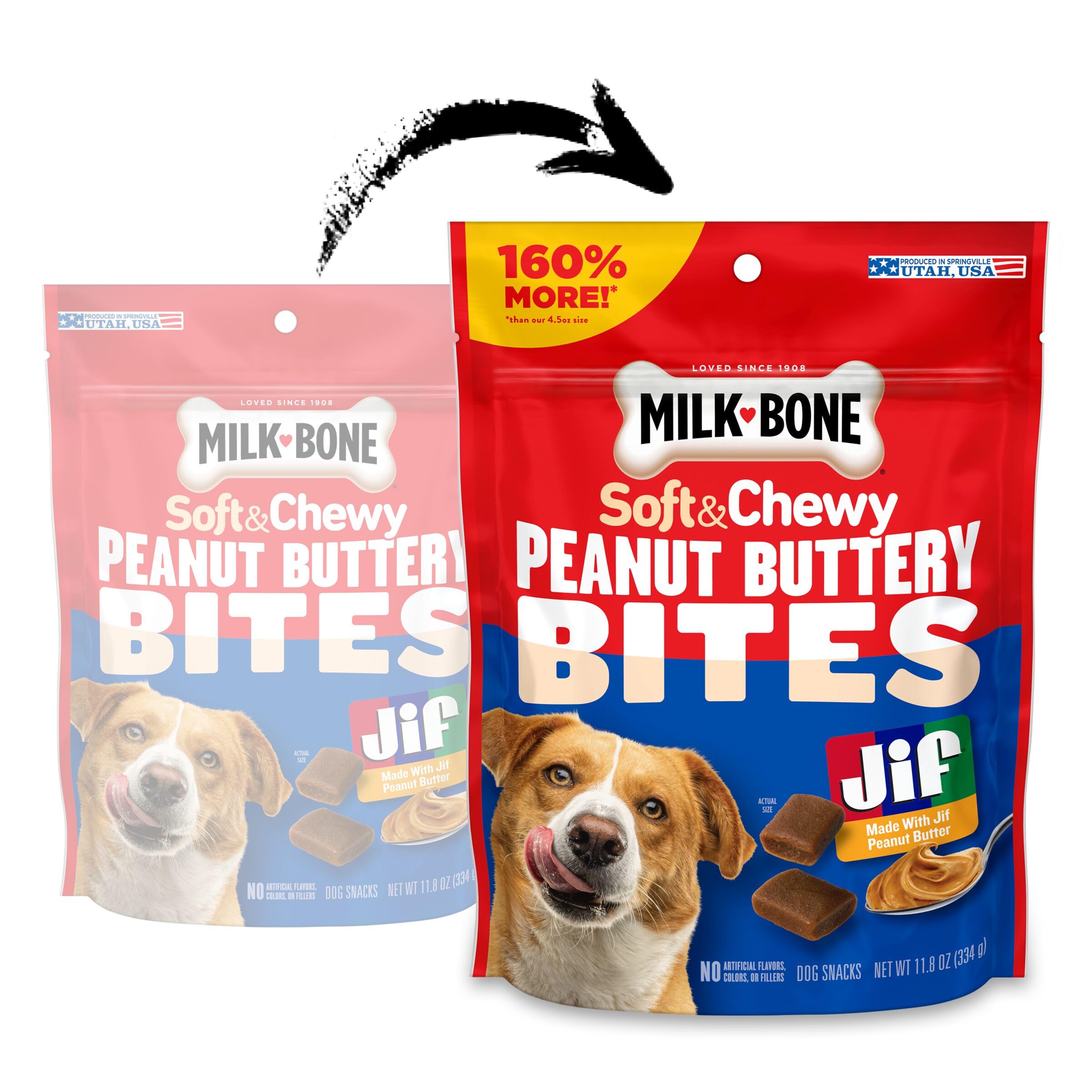 Close-up of Milk-Bone bites showing soft texture and aroma