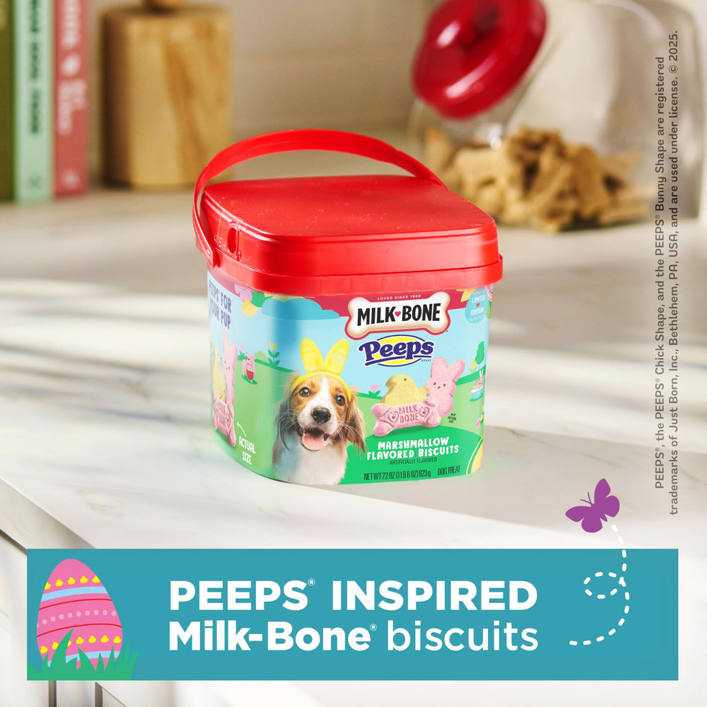 Milk-Bone PEEPS festive colors enhance springtime dog treats