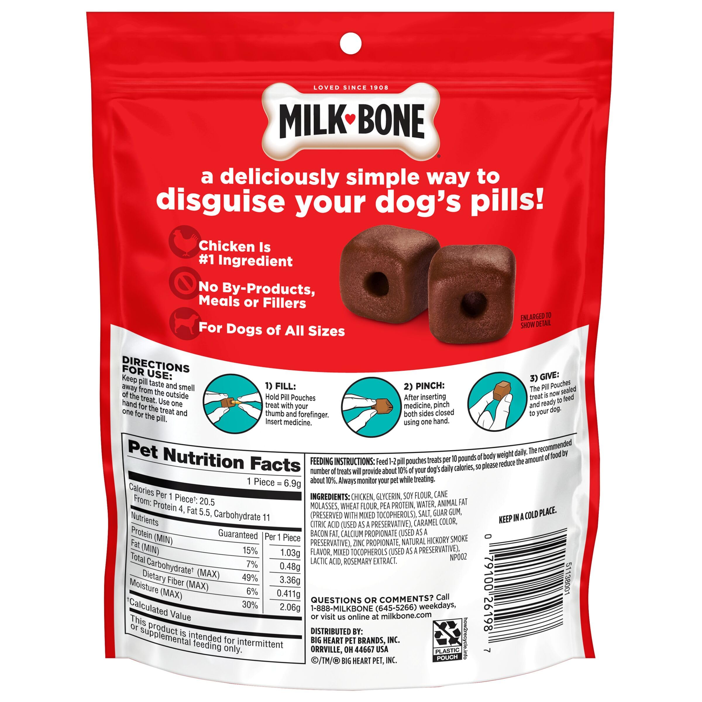 Milk-Bone Pill Pouches dog enjoying time during medication with flavor.