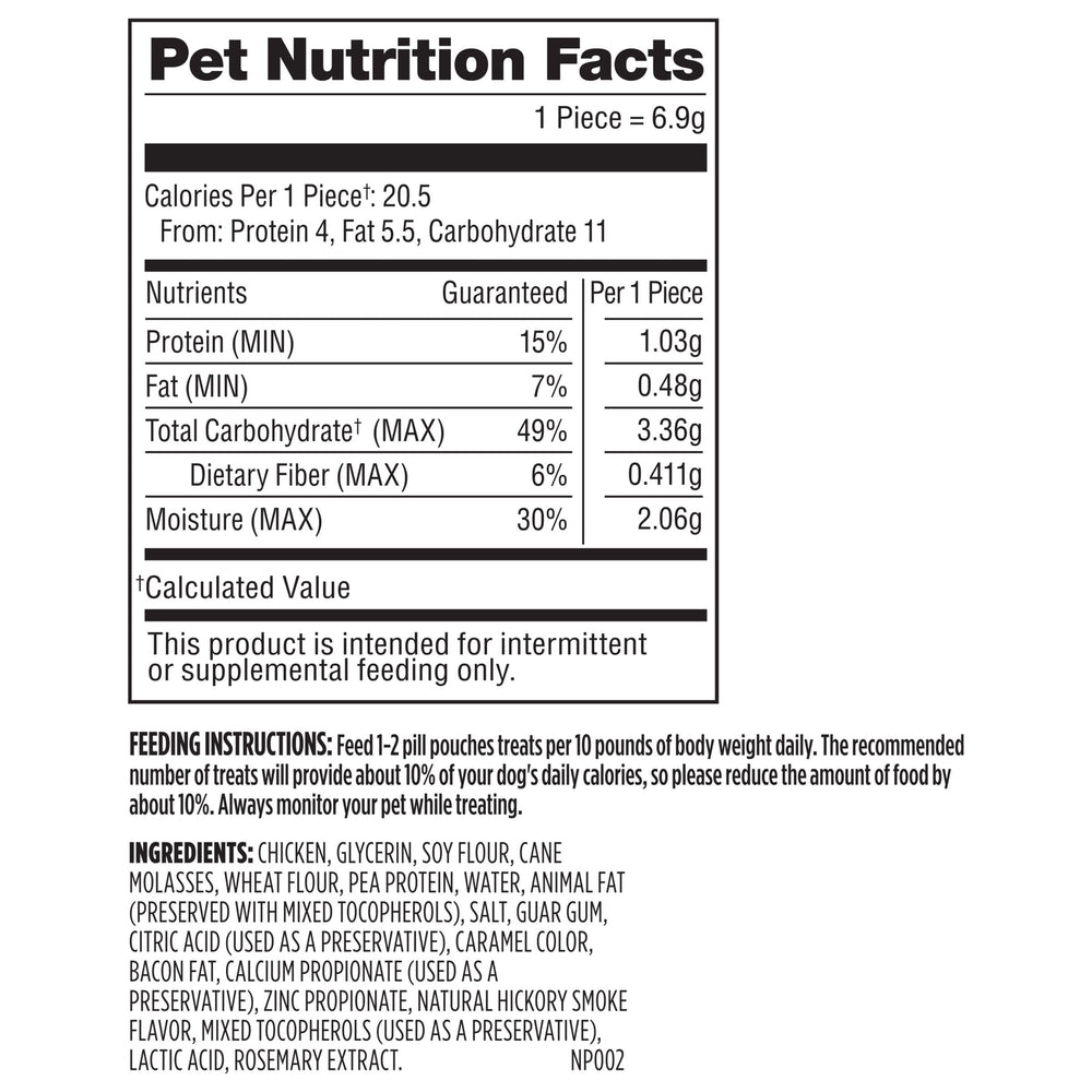 Milk-Bone Pill Pouches produced in Topeka, Kansas, USA ensures quality.
