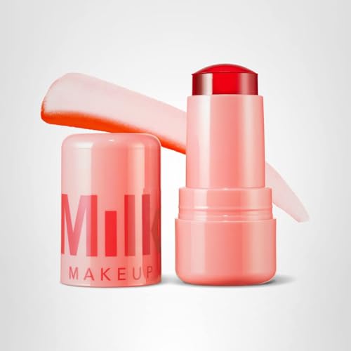Milk Makeup Coral tinted Jelly Tint on skin, versatile everyday color.