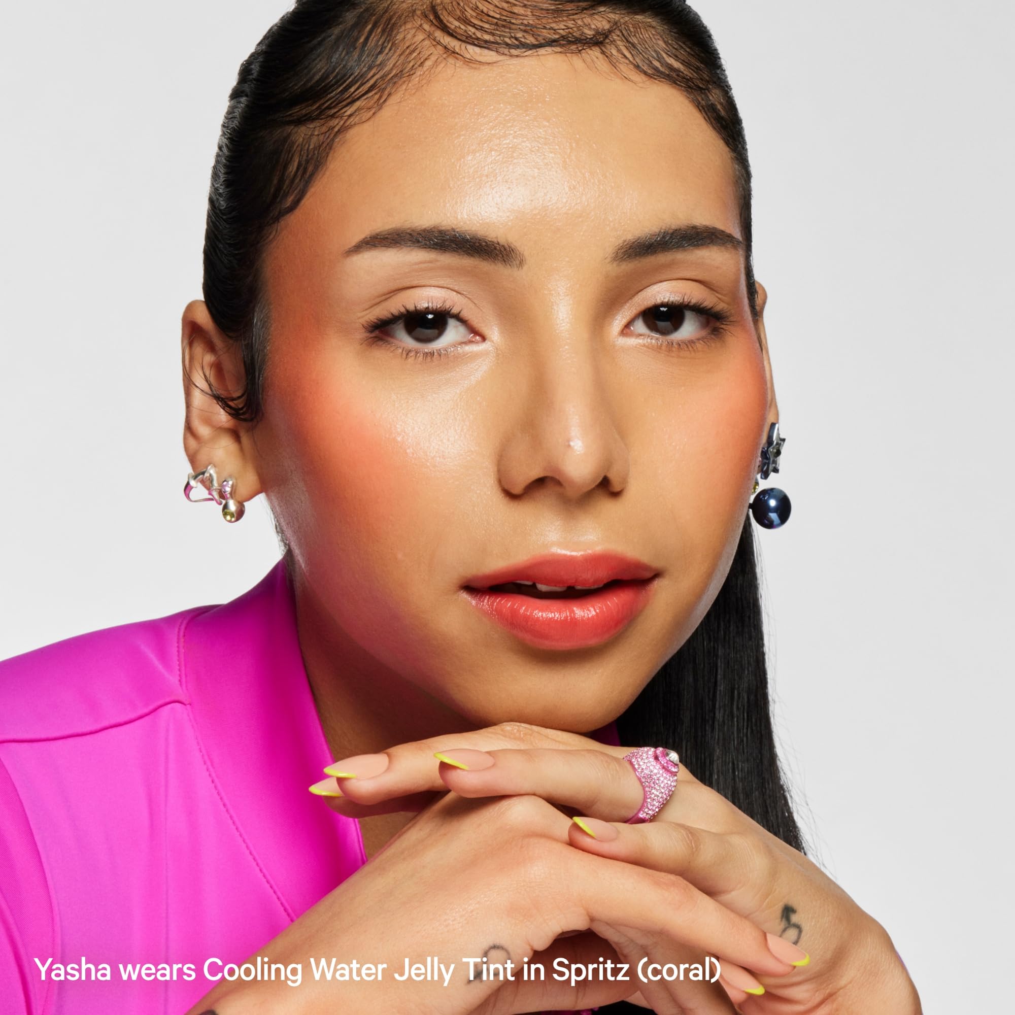 Milk Makeup Cooling Water Jelly Tint with aloe for cooling, refreshing feel.