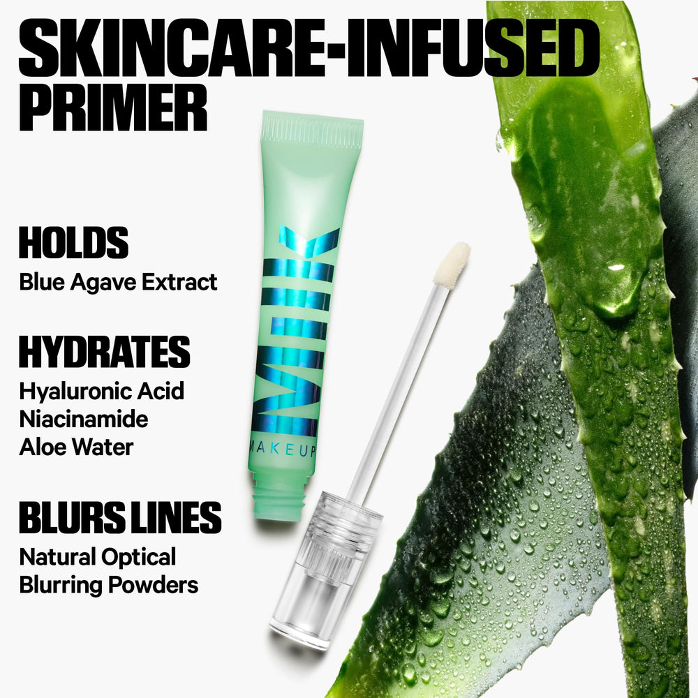 Milk Makeup Hydro Grip Eye Primer packaging highlights vegan formula