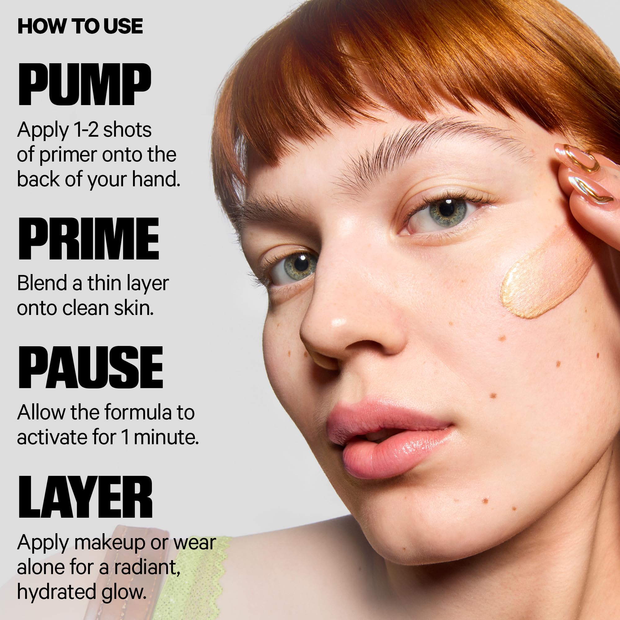 Milk Makeup Hydro Grip Glow Primer aquatic clear formula creates breathable lightweight base