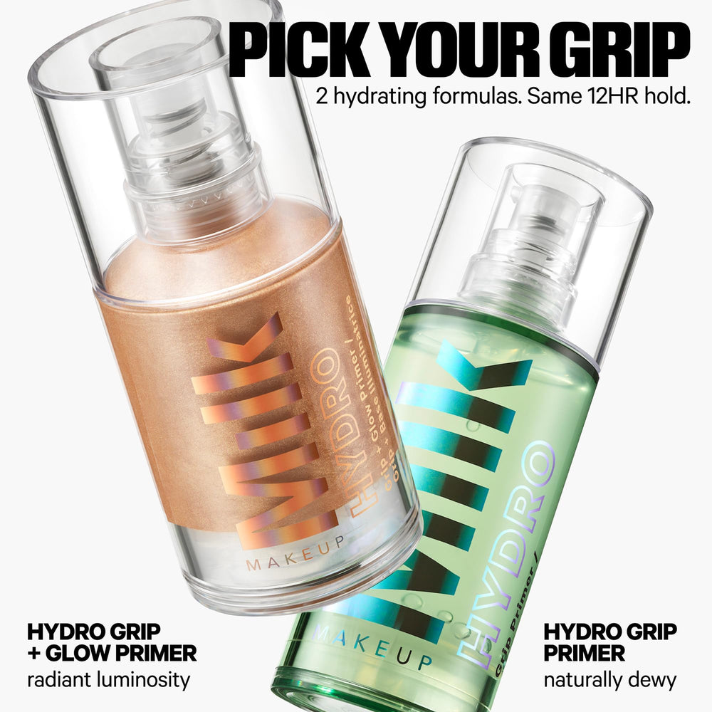 Milk Makeup Hydro Grip Glow Primer pearlescent glow delivers soft luminous radiance