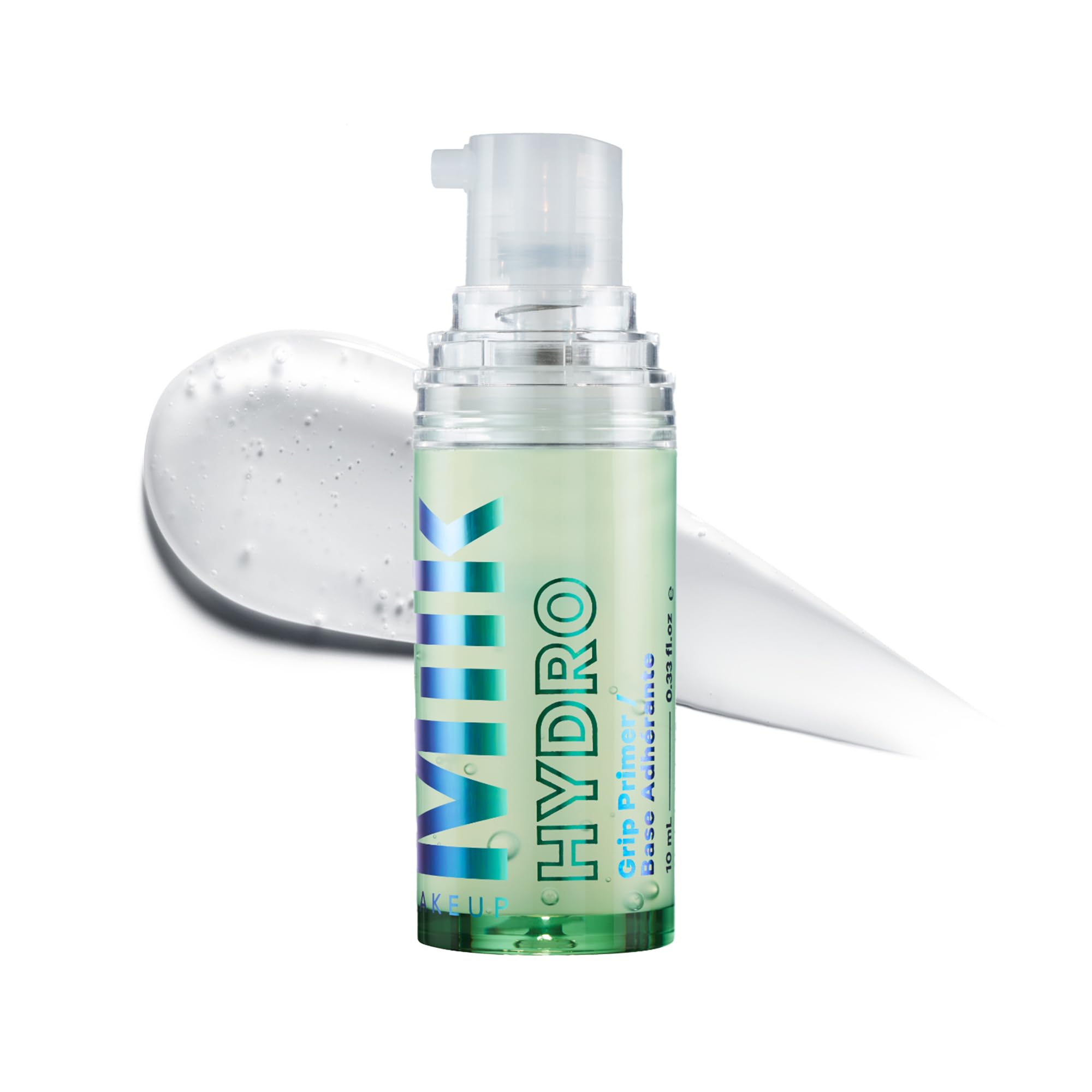 Milk Makeup Hydro Grip Primer pump application for easy priming