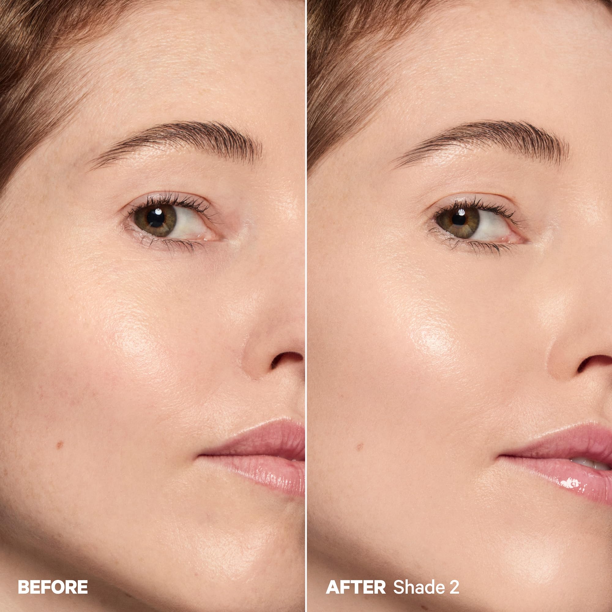 Milk Makeup Hydro Grip tint application closeup with fingers demonstrates seamless blend.