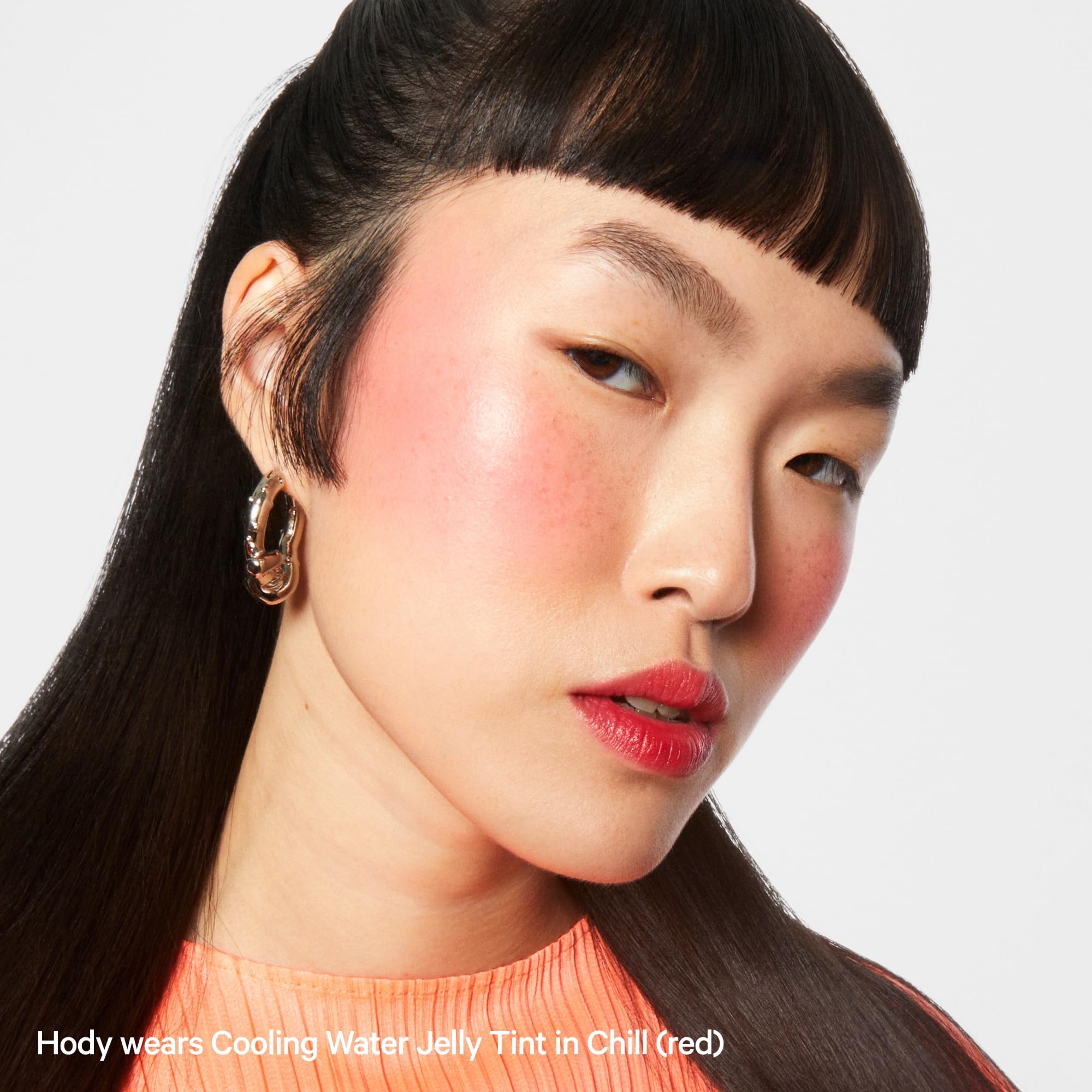 Milk Makeup Jelly Tint lip-cheek swatch shows multi-use color