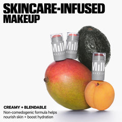 Creamy Lip and Cheek Stick blended on cheek for easy color