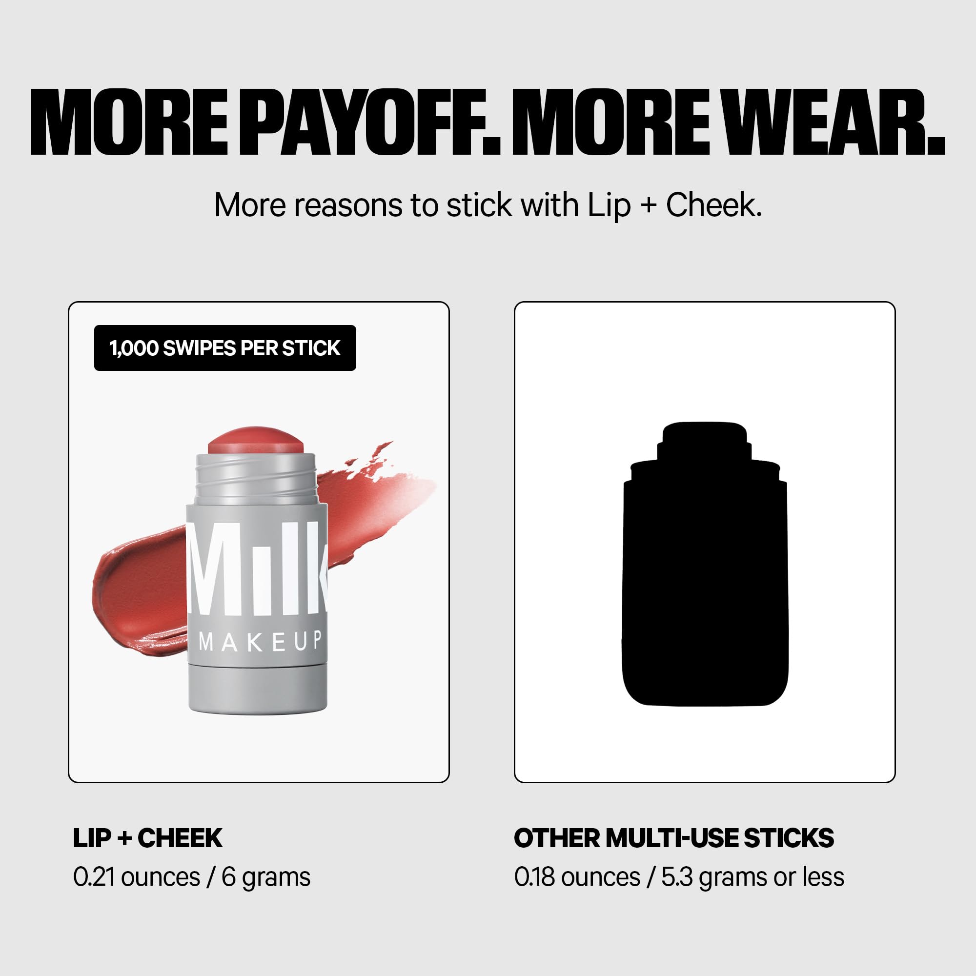 Lip and Cheek Stick packaging showing compact travel-friendly design