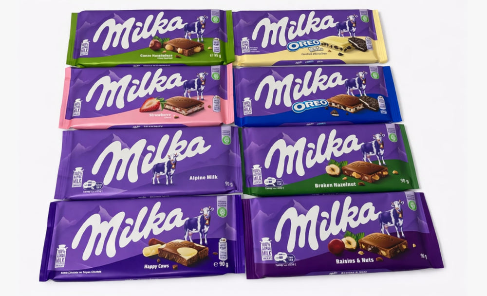 Milka Switzerland-imported chocolate assortment, perfect for celebrations