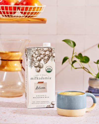 Milkadamia Artisan Macadamia Milk packaging on a shelf