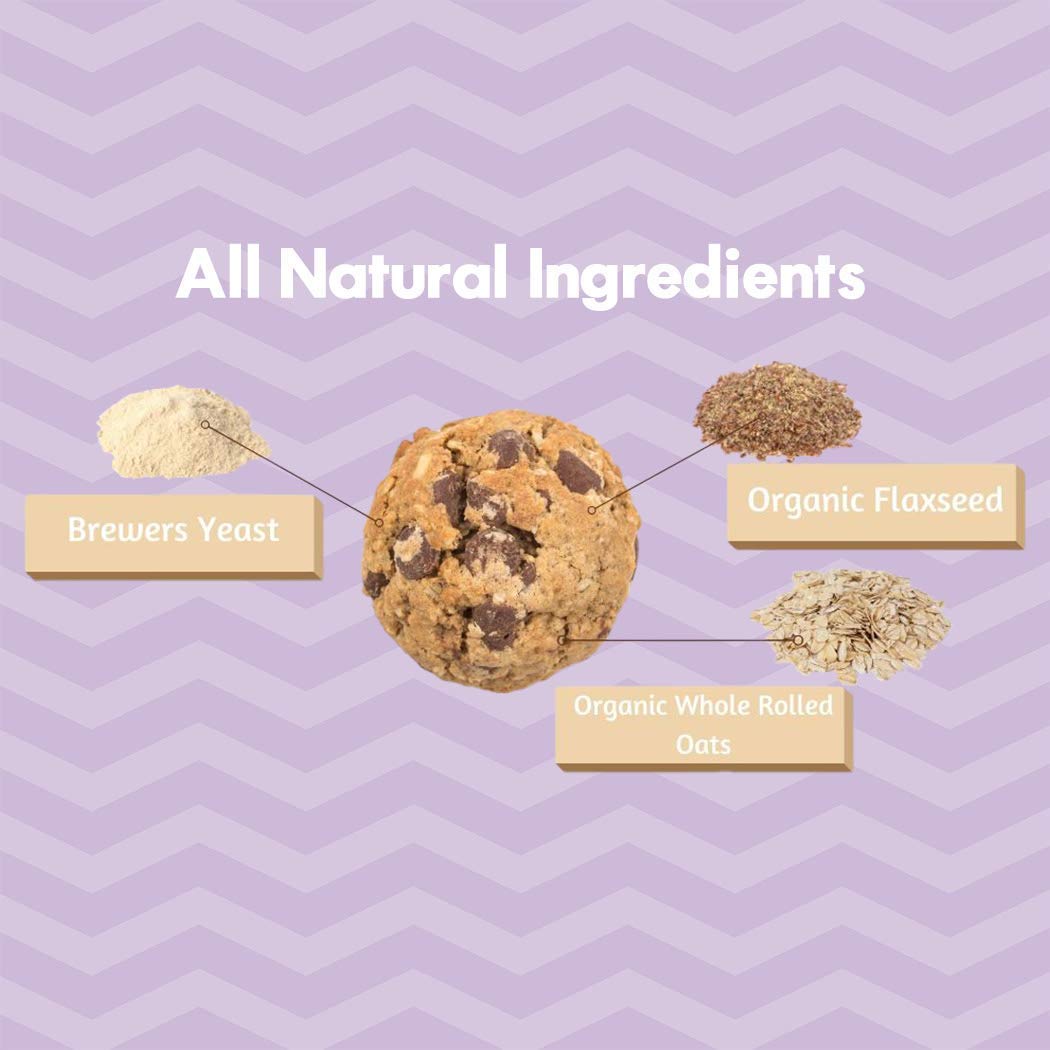 MilkBliss soft-baked cookie close-up, indulgent treat with brewers yeast