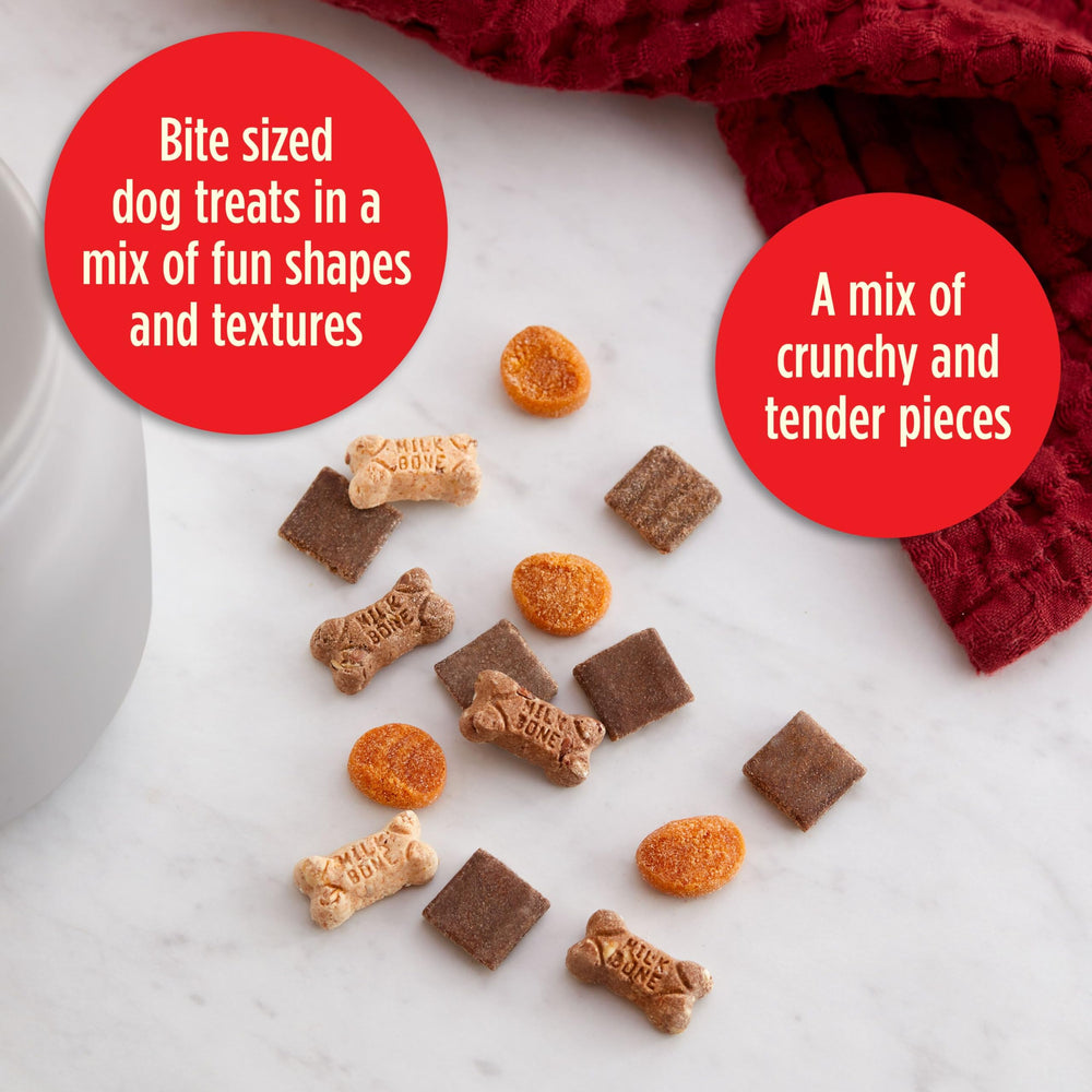 Milk-Bone Trail Mix crunchy and chewy pieces offer textural variety