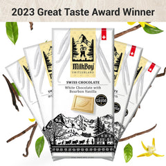 MilkBoy bars feature sustainably sourced cocoa beans for ethical flavor.