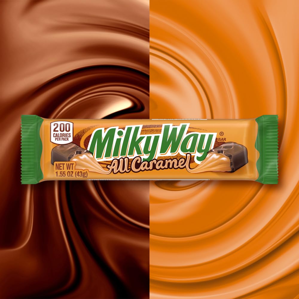 Milky Way All Caramel enjoyed during movie night snacking.