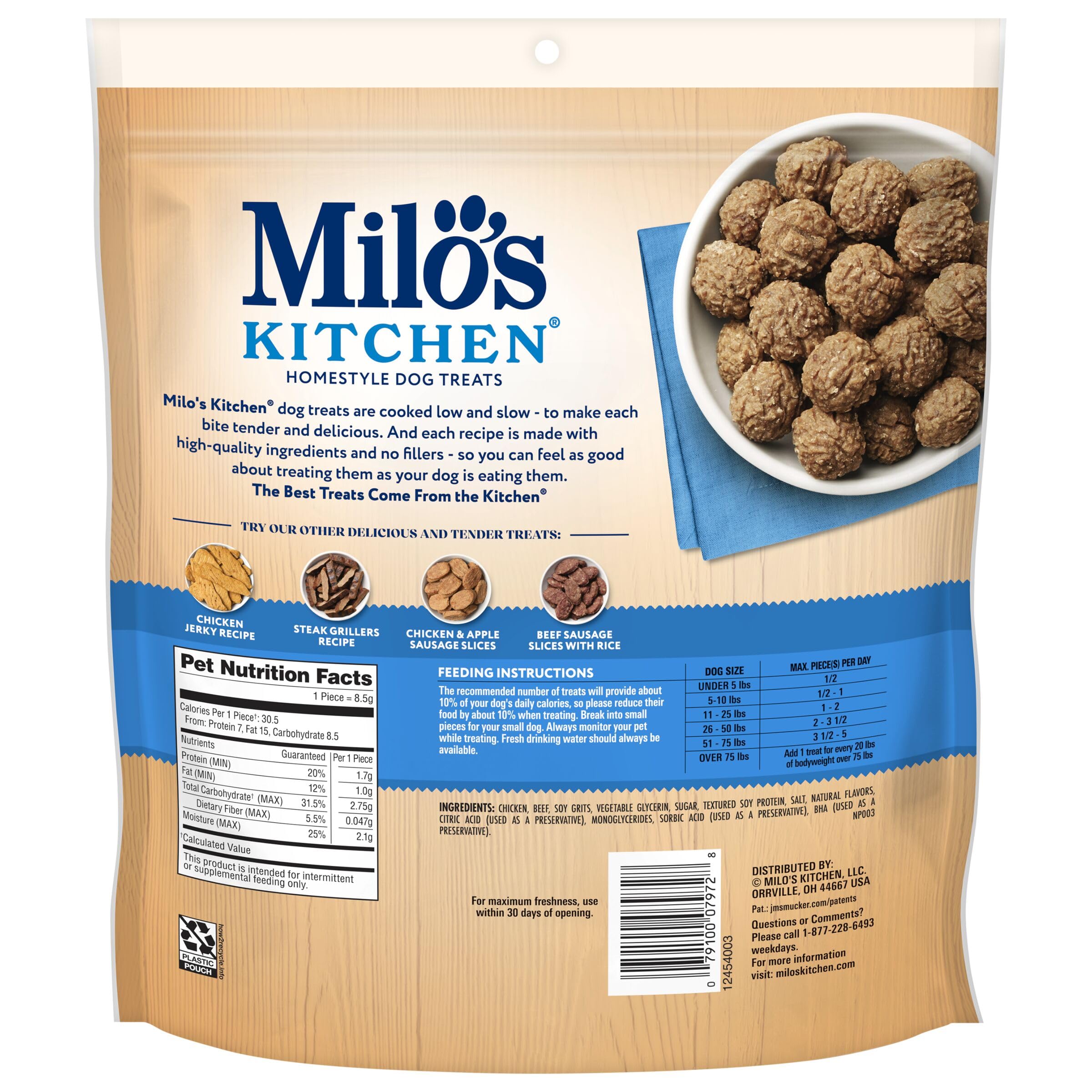 Produced in Spanish Fork, Utah, Milo’s Kitchen quality