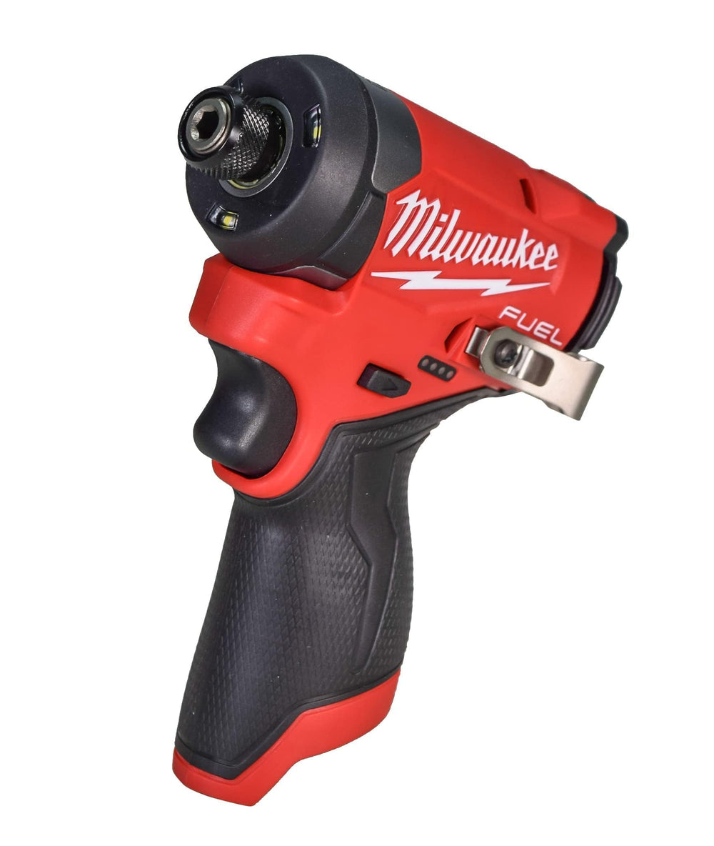 Milwaukee 3453-20 in use driving fasteners with control