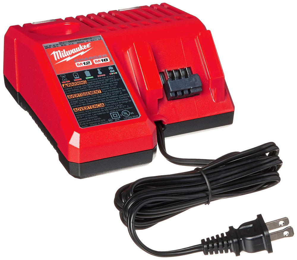 Milwaukee 48-59-1850 battery pack top view showing rugged construction.