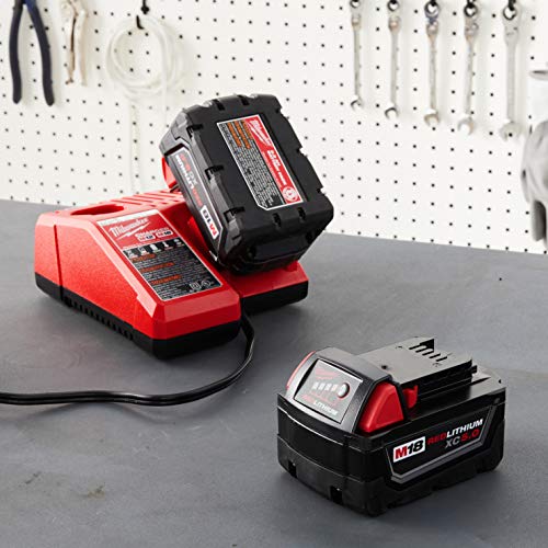 Milwaukee dual-battery starter kit on site for longer work sessions.
