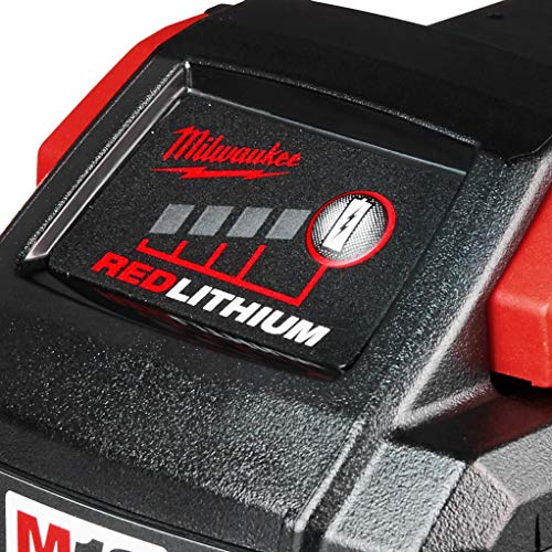 Milwaukee M18 high-output 6Ah battery cooling-vent focuses on cooler operation under load.