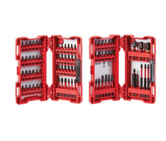 Milwaukee Shockwave 74pc bit set geometry reduces wobble during use